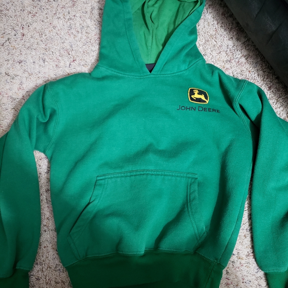 Big Boys John Deere Hoodie Size L (14/16)
